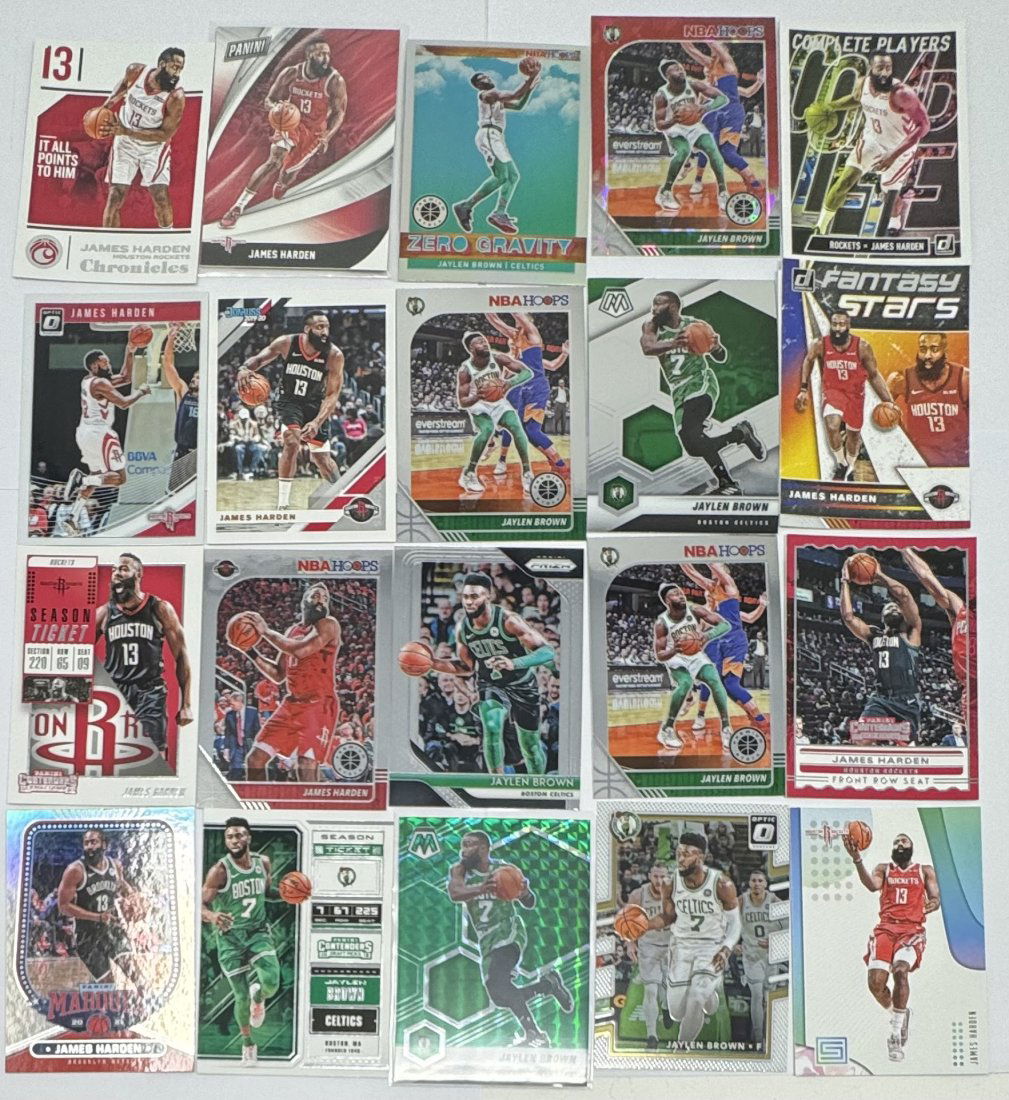 Jaylen Brown And James Harden Cards (1 of 3)