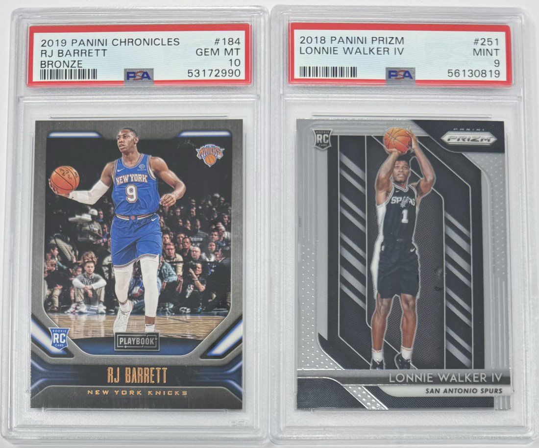 Lonnie Walker And RJ Barrett Rookie Cards (1 of 2)