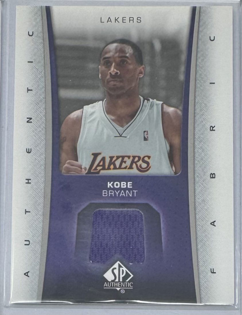 Kobe Bryant Game Used Patch Card (1 of 2)