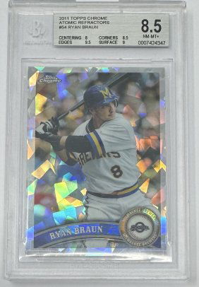 2011 Topps Chrome Atomic Refractor /225 Ryan Braun