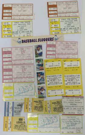 Vintage Tickets Madonna, Pay Benatar, Prince And Revolution And More