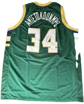 GIANNIS ANTETOKOUNMPO SIGNED JERSEY With COA
