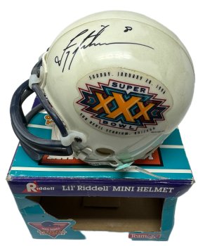 Troy Aikman Signed Super Bowl XXX Champions Helmet