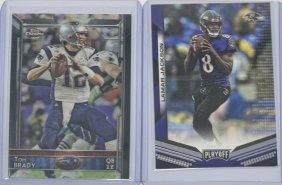 Tom Brady And Lamar Jackson Card