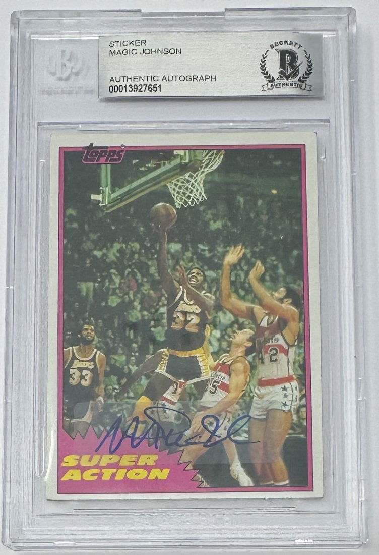Magic Johnson Authentic Autographed Card (1 of 2)