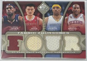 Lebron James Yao Ming Kenyon Martin Elton Brand Game Used Patch /125