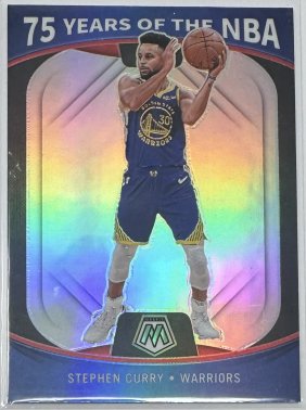 STEPHEN CURRY 75 YEARS OF NBA REFRACTOR WARRIORS