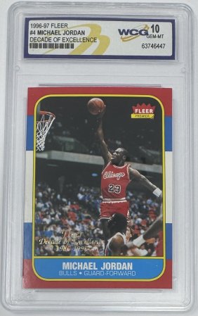 Michael Jordan Decade Of Excellence Card
