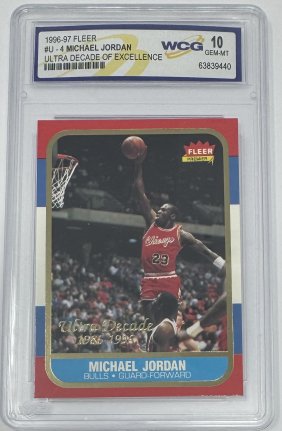 Michael Jordan Ultra Decade Of Excellence Card