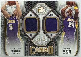 Kobe Bryant And Jordan Farmar Game Used Patch /35