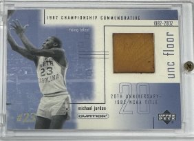 Michael Jordan Game Used Floor Card