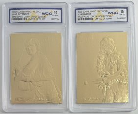 Star Wars Chewbacca And Luke Skywalker Cards