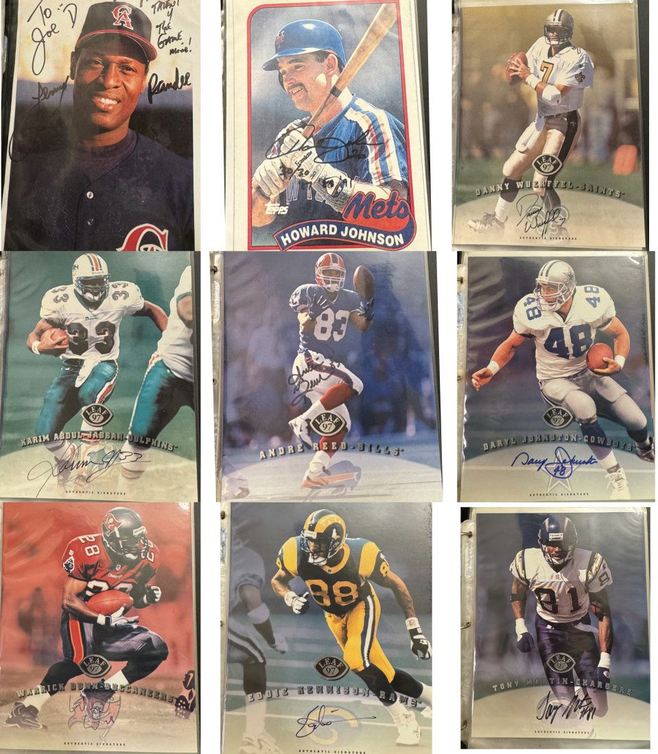 Binder Of Signed Autographed Players (1 of 10)