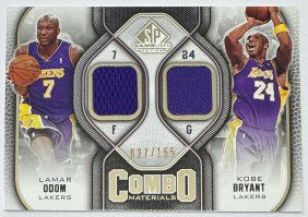 Kobe Bryant & Lamar Odom Combo Game Used Patch /155