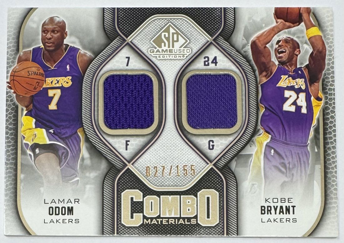 Kobe Bryant & Lamar Odom Combo Game Used Patch /155 (1 of 2)