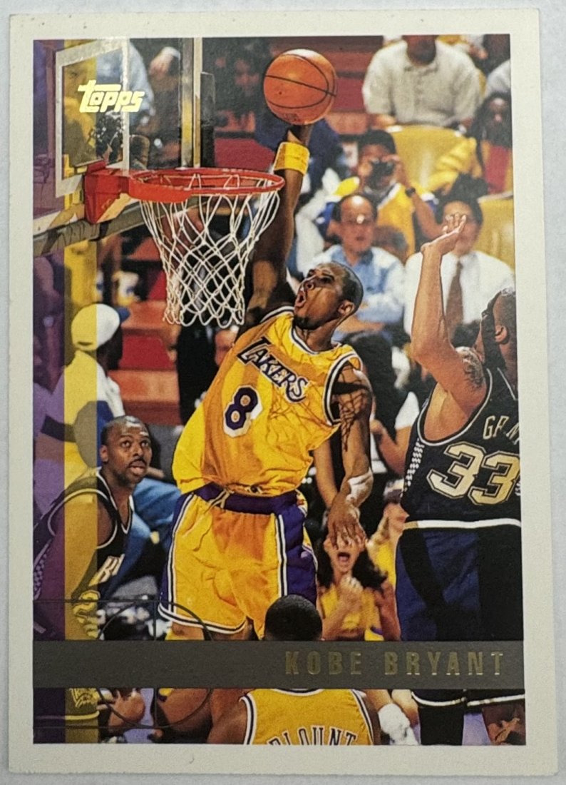 Kobe Bryant Rookie Basketball Card: 1996 Topps Kobe Bryant Rookie basketball card BGS mint 9