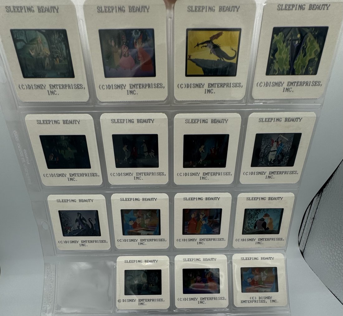 Sleeping Beauty 35mm Slides: (15) Disney Animation Sleeping Beauty 35mm Slides (c) Disney Enterprises Inc. G P Color. Total of 15 slides