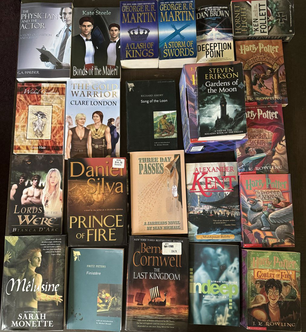 Erotic Stories, Harry Potter, Martin Books And More Auction
