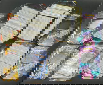 Pokemon Tin And Trading Cards Collection