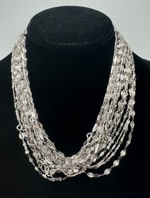 Silver Necklaces Lot