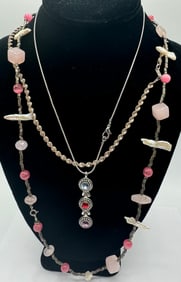 Vintage Silver Necklaces Collection
