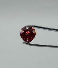 Heart Shape Red Moissanite