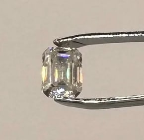 Emerald Cut VVS Moissanite Stone