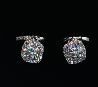 Moissanite Earrings VVS