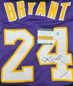 Kobe Bryant Jersey Autographed Signed COA