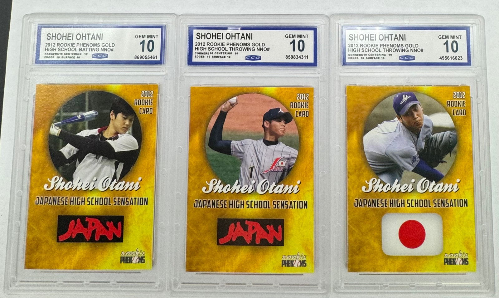 2012 Shohei Ohtani Rookie Cards (1 of 2)