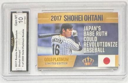 Shohei Ohtani Gold Platinum