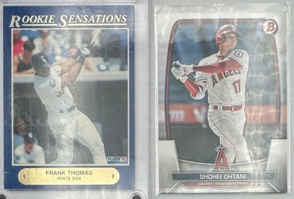 Shohei Ohtani And Frank Thomas Rookie Sensation Cards