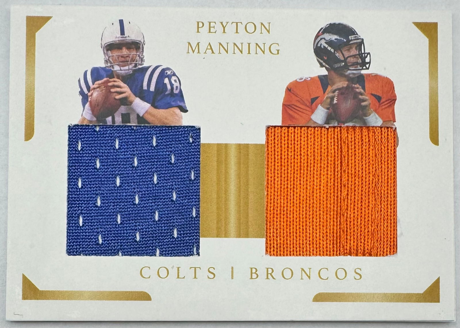 Peyton Manning Patch Card (1 of 2)