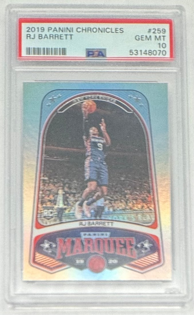 RJ Barrett Rookie PSA Card (1 of 2)