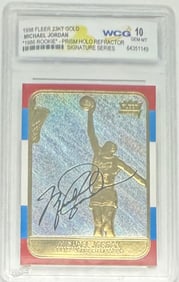 Michael Jordan Holo Refractor Signature Edition Card