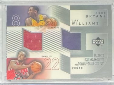 Kobe Bryant And Jay Williams Game Used Jersey Patch