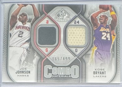Kobe Bryant And Joe Johnson Game Used Jersey Patch /499