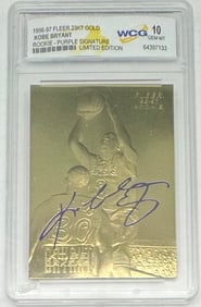 Kobe Bryant Rookie Signature Limited Edition