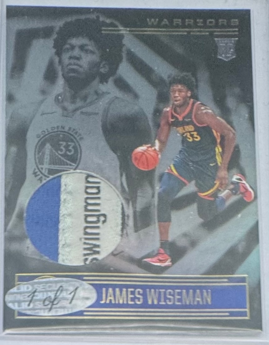 Jame Wiseman Patch Card: James Wiseman custom Patch Basketball Card