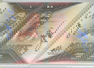 Game Used Derrick Rose & Tyrus Thomas Auto Card