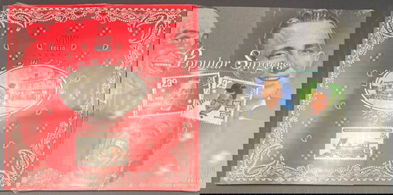 Popular Singers And Locomotives Stamps Sealed