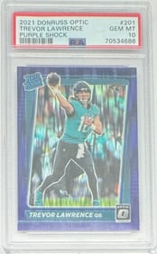 Trevor Lawrence Purple Shock Rookie Card