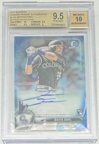David Dahl Chrome Rookie Auto Blue Refractor /125