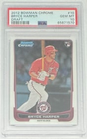 Bryce Harper Chrome Draft Rookie