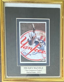 Mickey Mantle Autographed COA