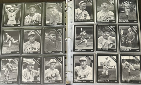 Vintage Baseball Binder Cards