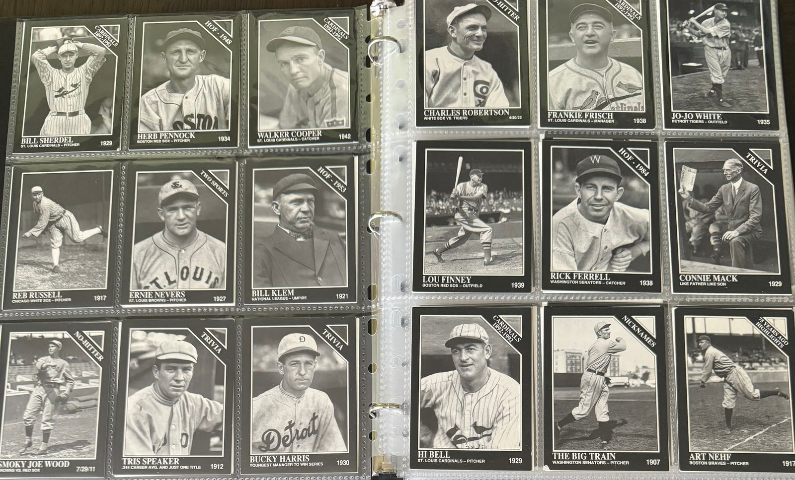 Vintage Baseball Binder Cards (1 of 6)