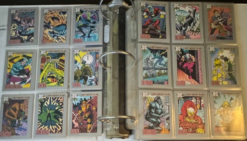 Comic Cards Super Heroe Collection Binder