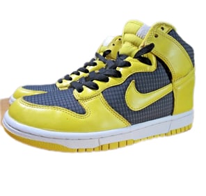 Nike Dunk High Black Speed Yellow Shoes