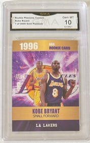 Kobe Bryant Rookie Gold Platinum Card